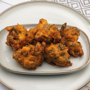 Potato Spinach Pakoras